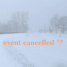 Event cancelled