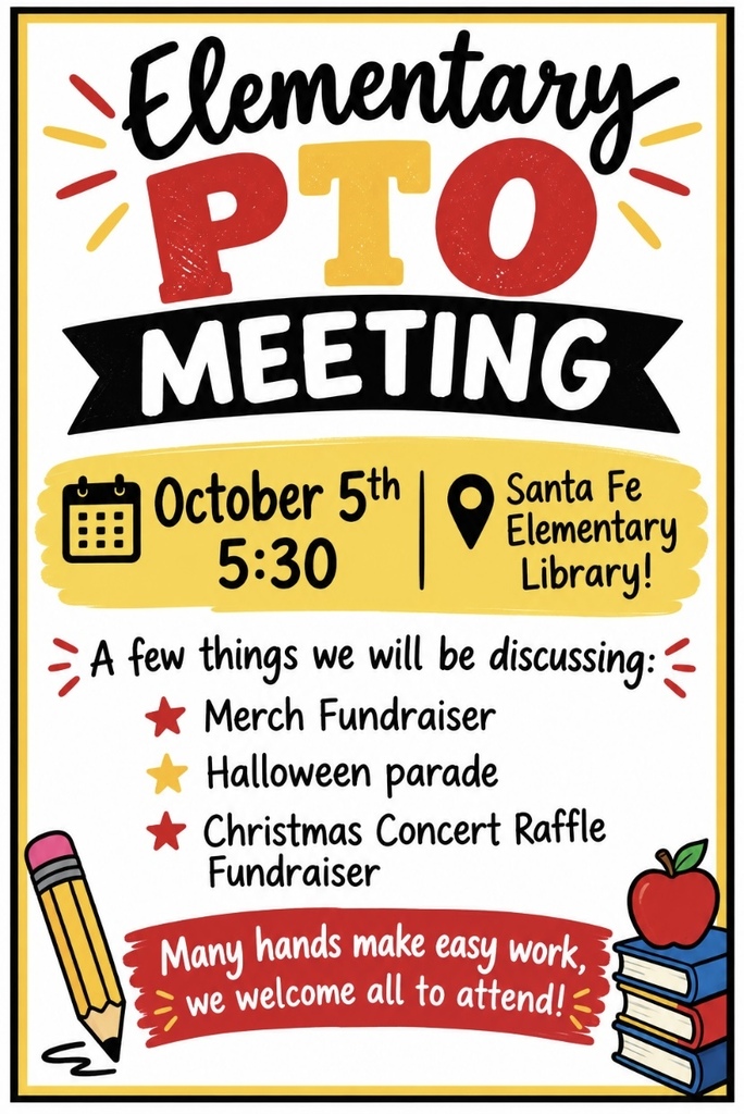 October 5, 2026 Elementary PTO Meeting