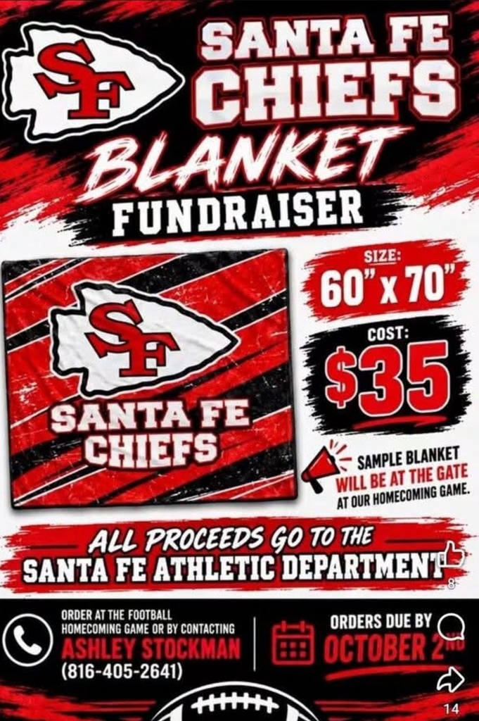 Santa Fe Chiefs Blanket Sale