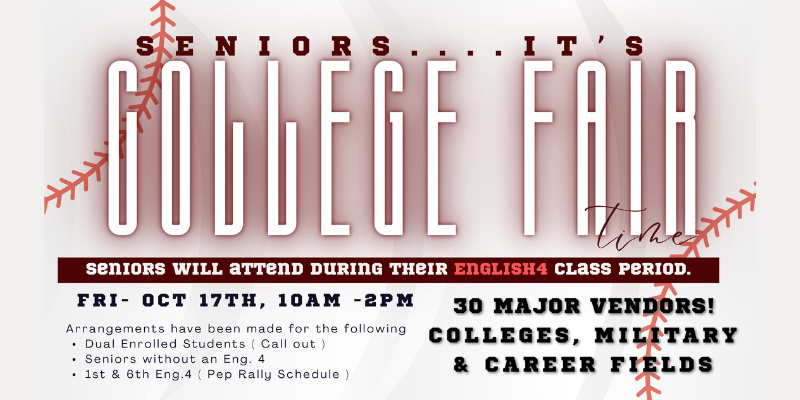 College & Career Fair October 17 in the NHS Media Center