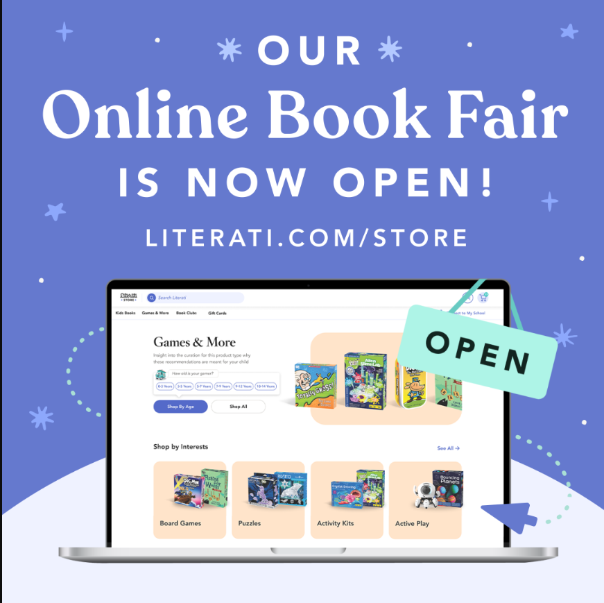 Literati Our Online Book Fair Is Now Open Announcement Poster