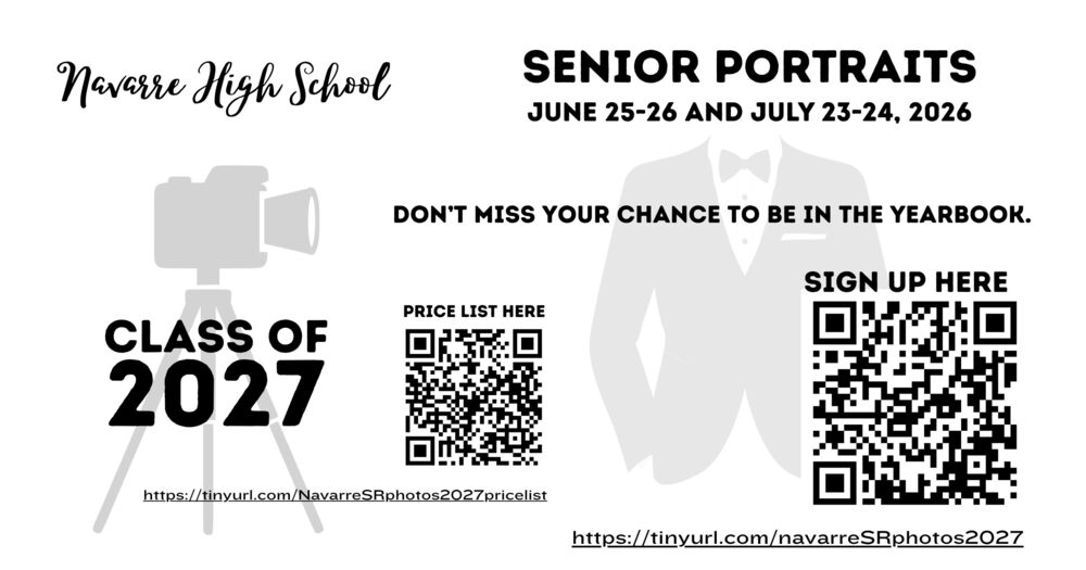 White background with text and a qr code