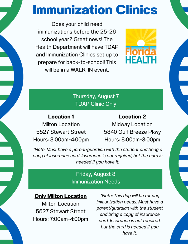 7th Grade Required Immunization