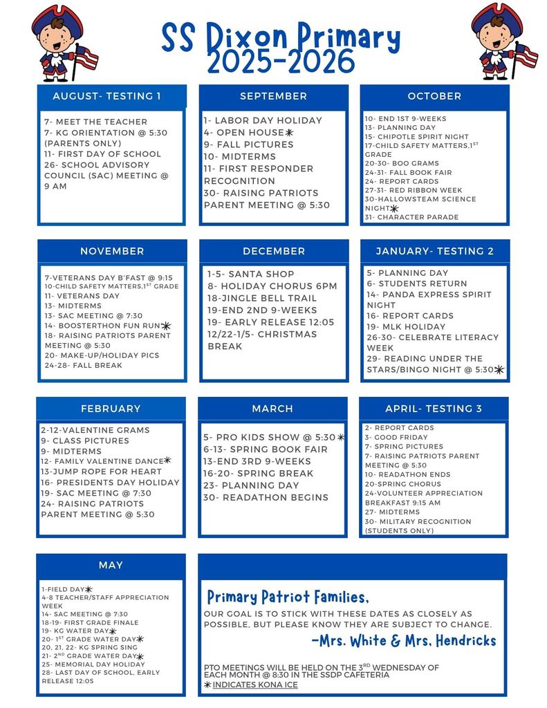 SSDP Year at a Glance 