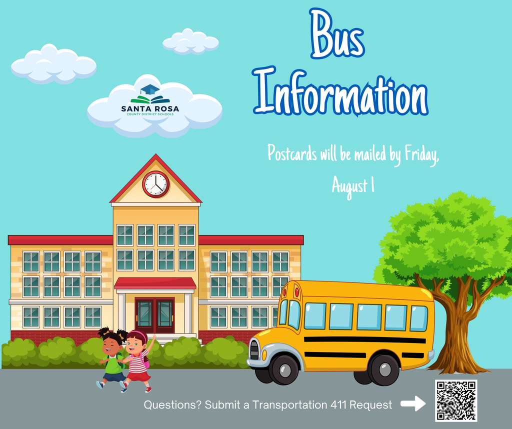 Bus information post cards will be mailed by August 1