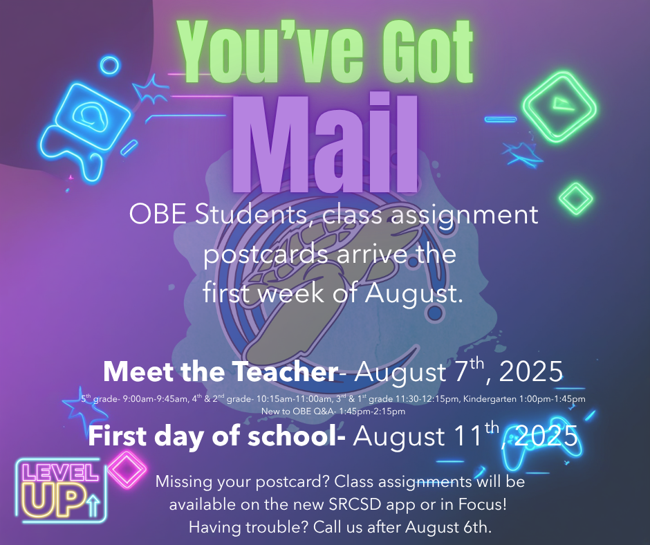 You've Got Mail! We're sending out OBE postcards today.