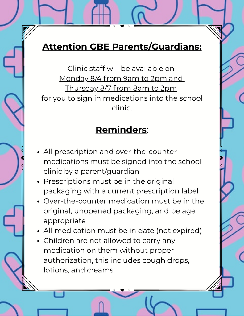 GBE Medication Drop Off