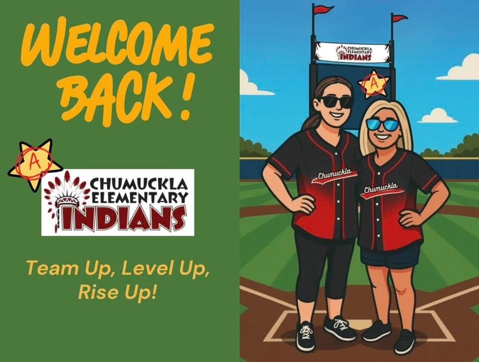 Digital image of Chumuckla that says "Team up, Level up, Rise up!"