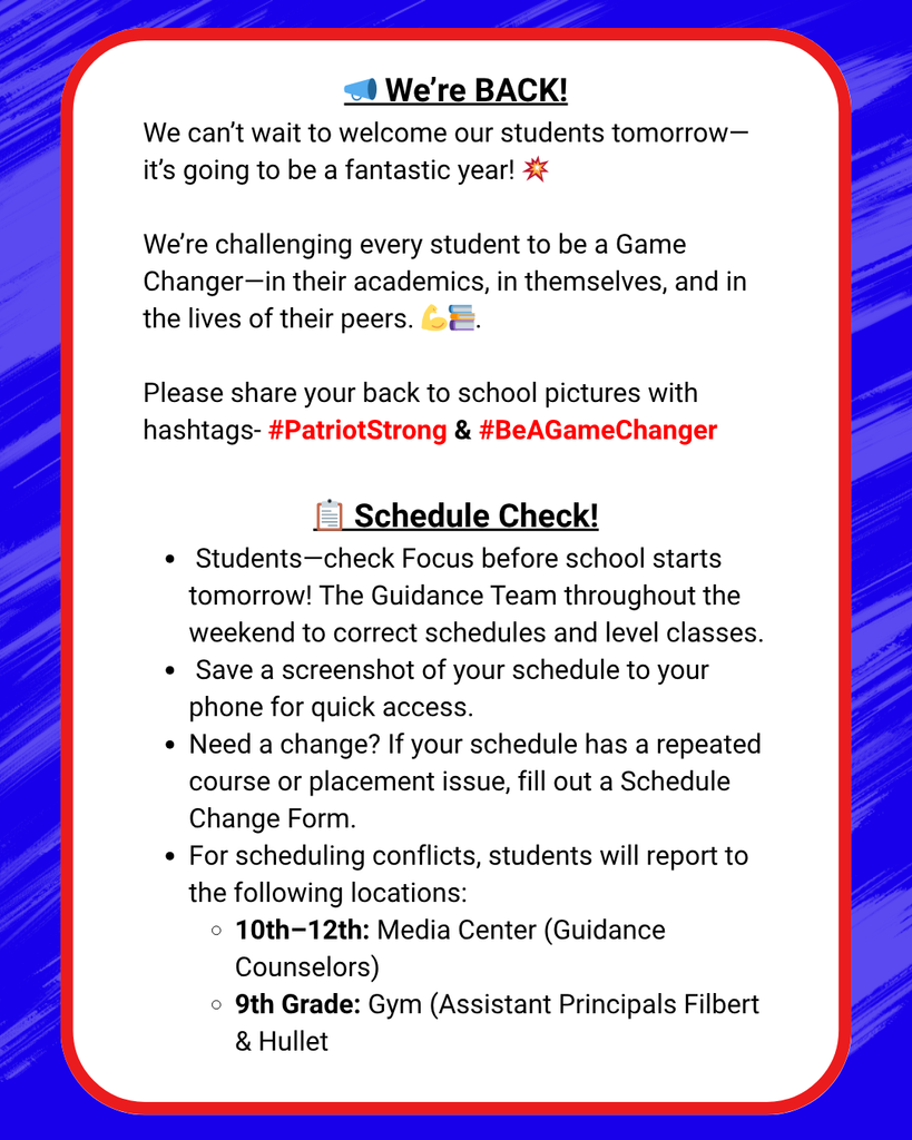 Schedule Check