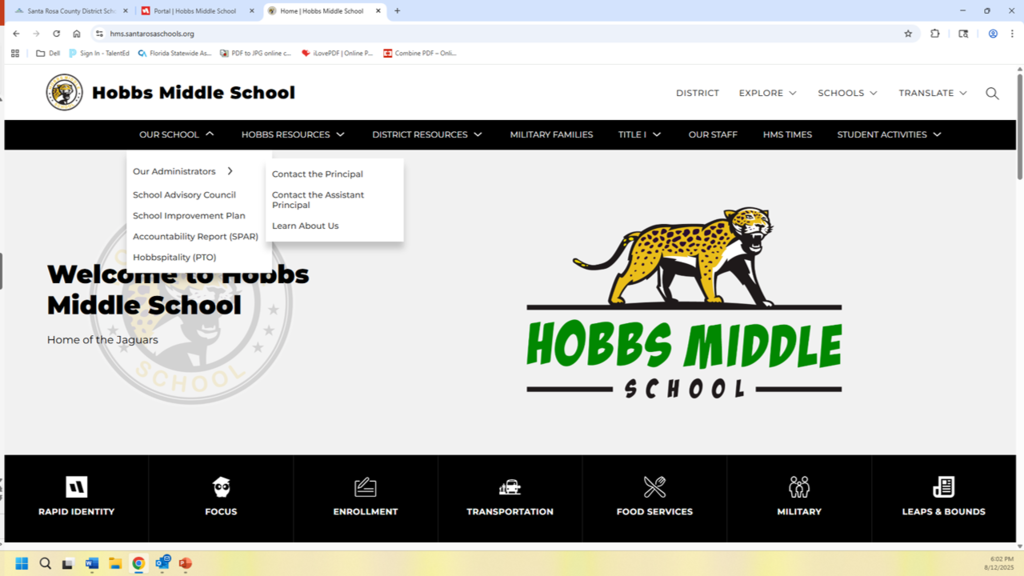 how to make a safety report at Hobbs Middle