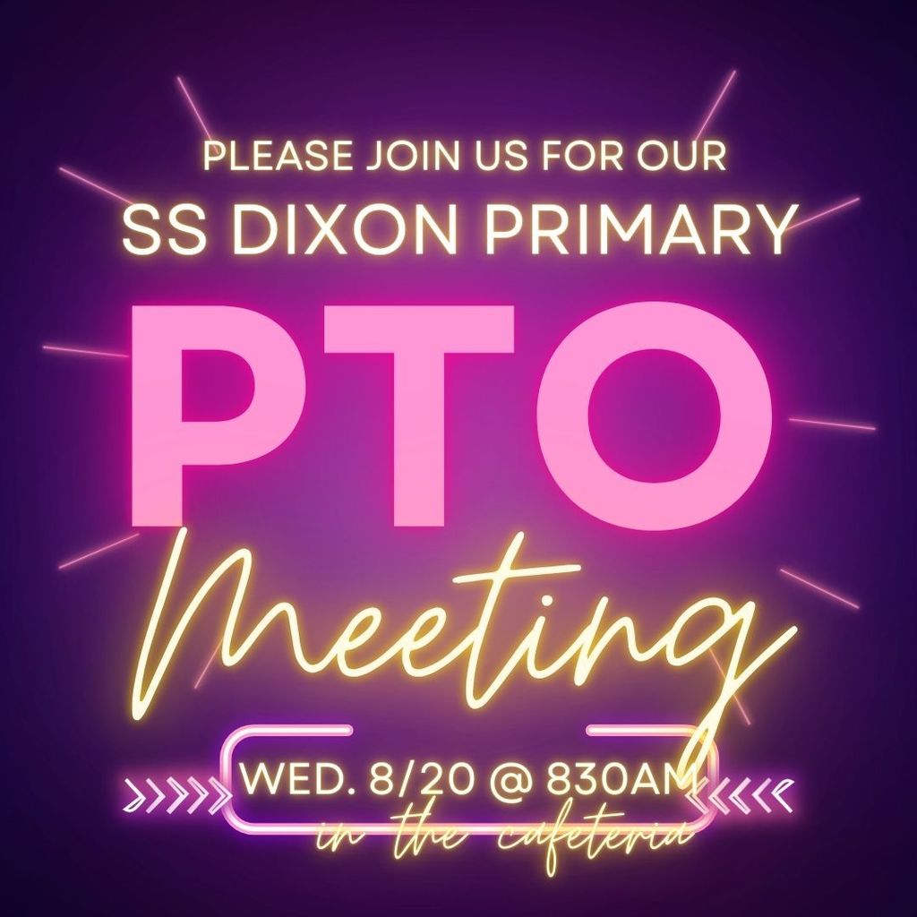 PTO Meeting tomorrow! 