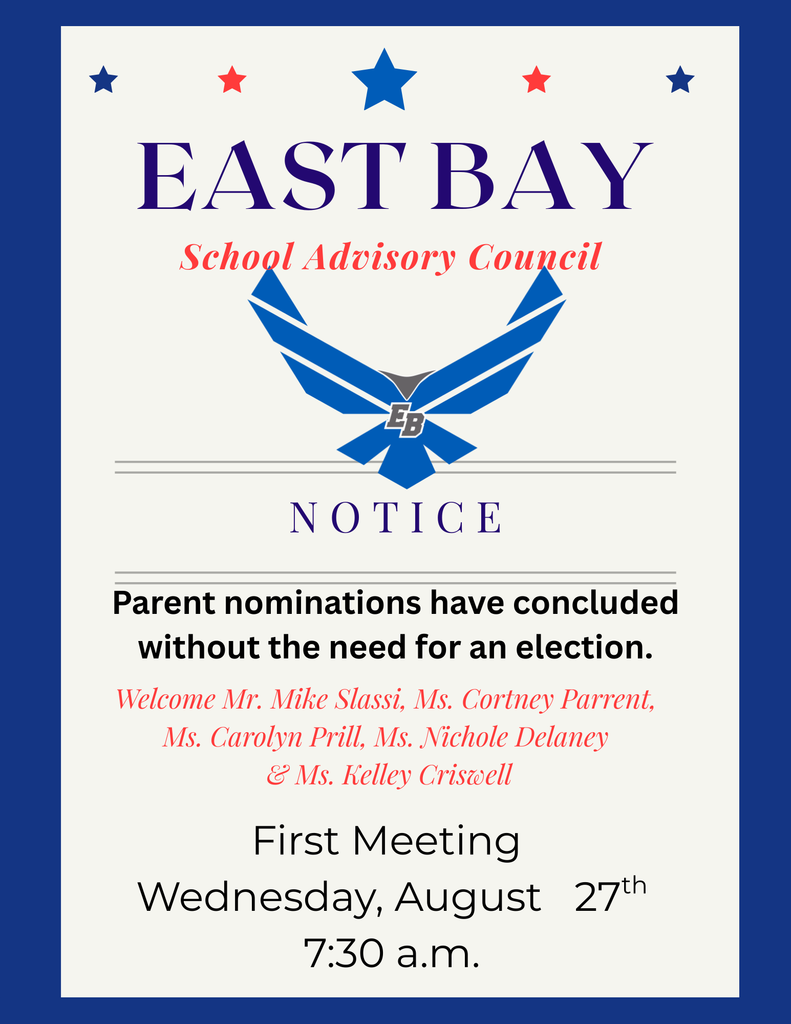 East Bay K - 8 School Advisory Council Notice