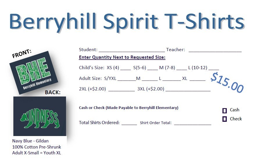 Berryhill Spirit T-Shirts