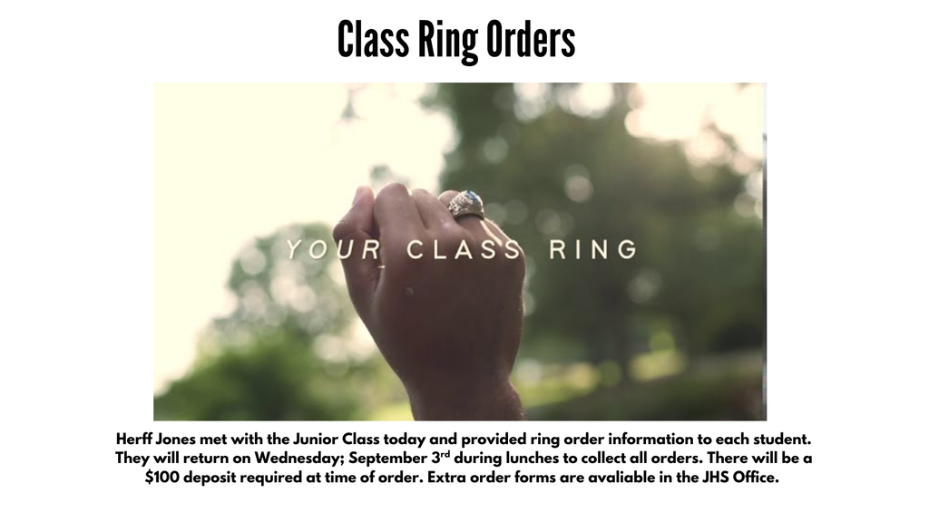 Junior Class Rings 