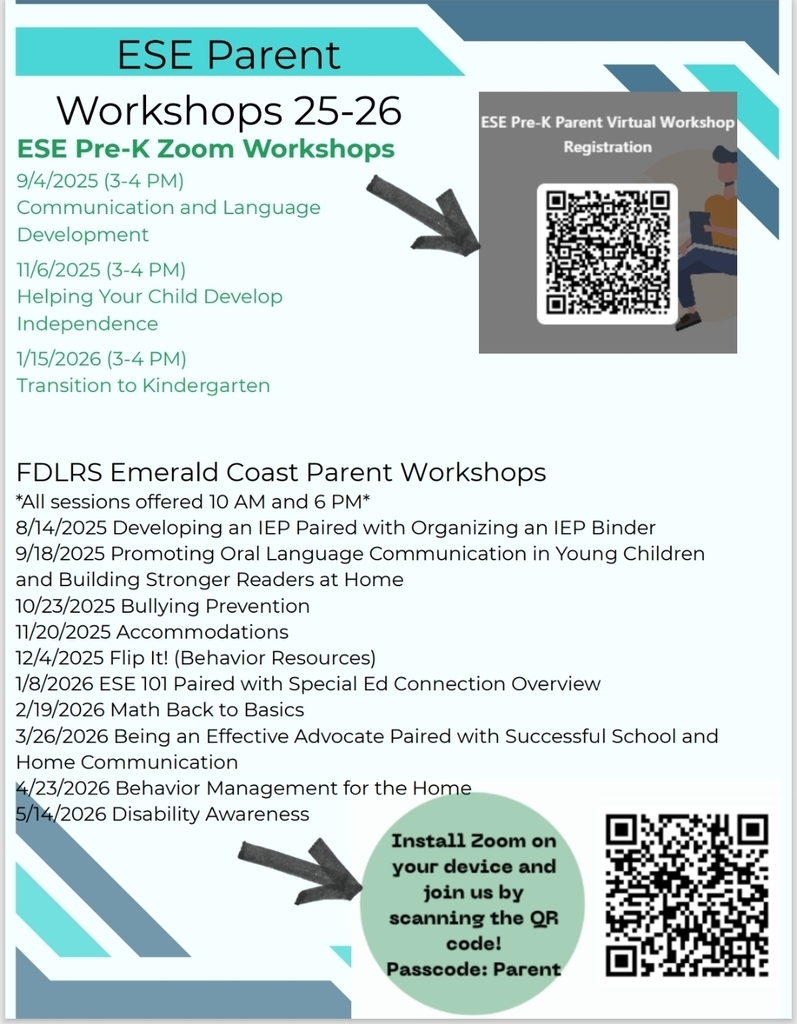 ESE Parent Workshops