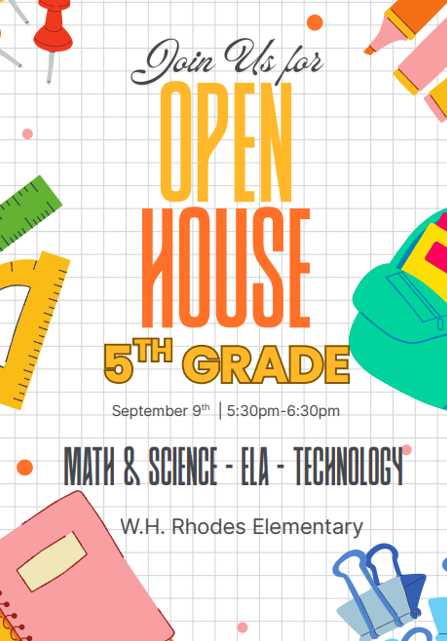 Open House_5th Grade