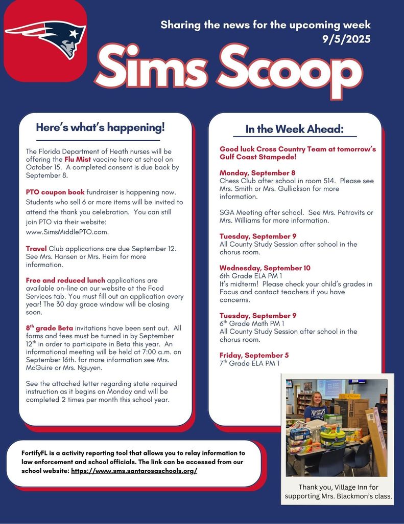 The Week of September 8-12