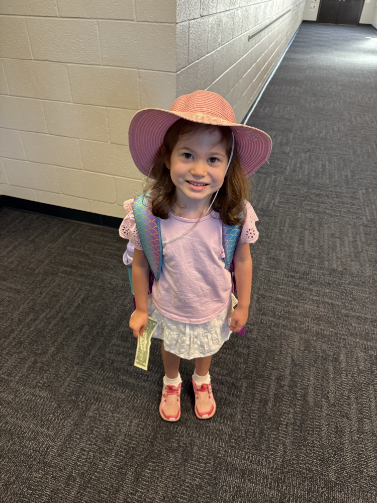 students participating in hat day