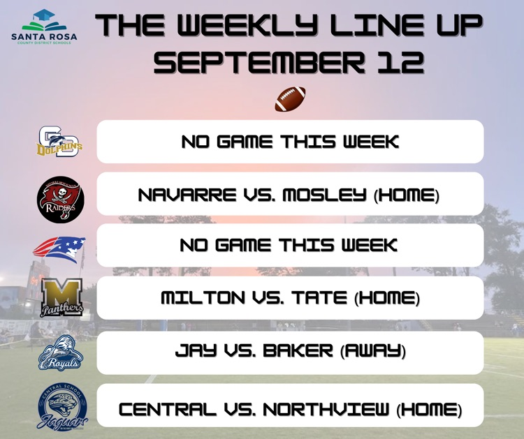 Schedule September 12