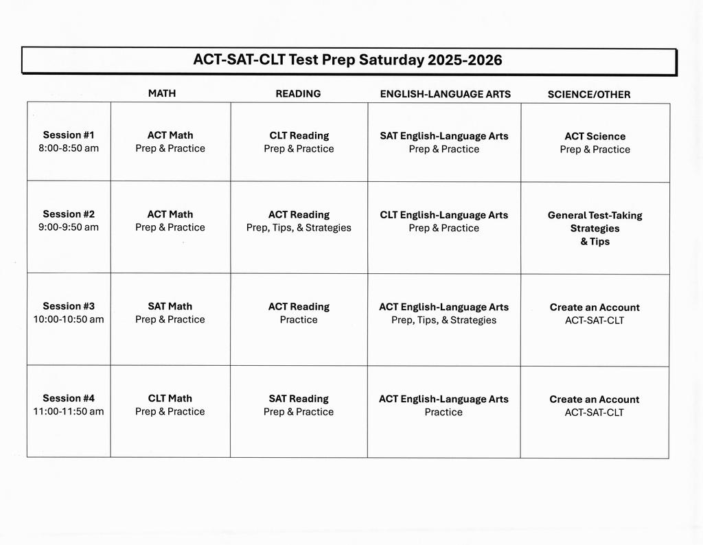 Schedule