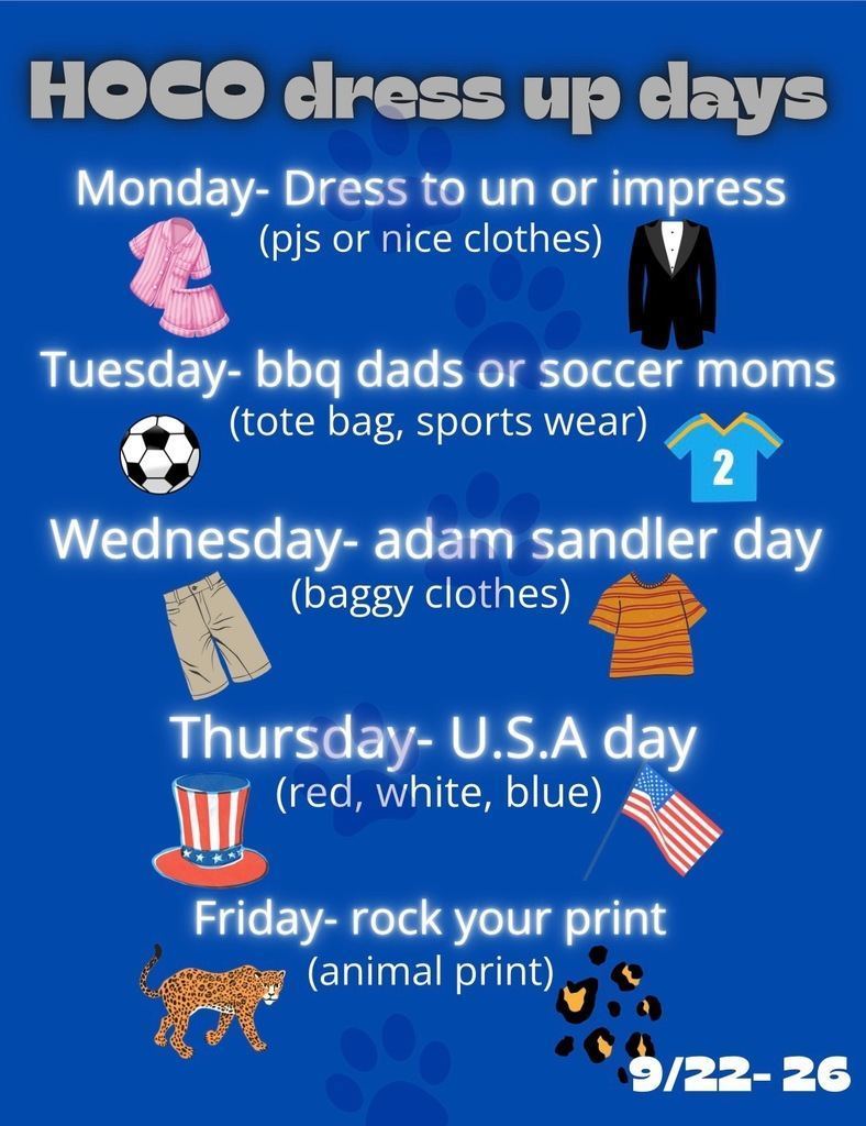 Homecoming Dress Up Days