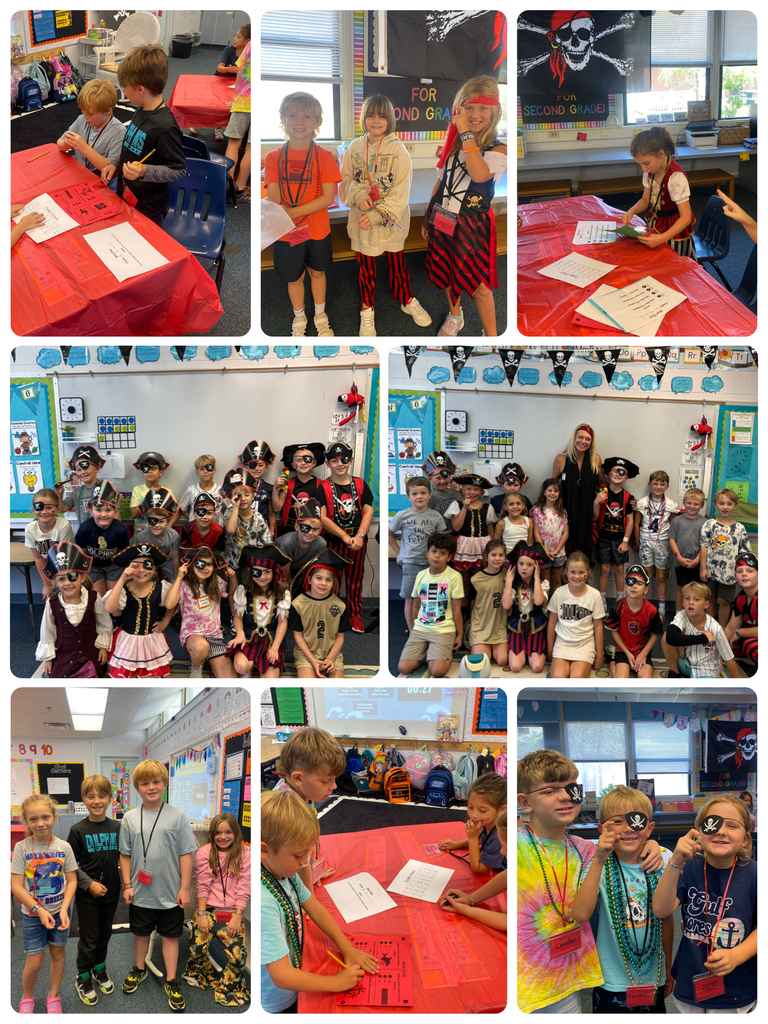 GBE 2nd graders Celebrate Talk Like a Pirate Day 2025!