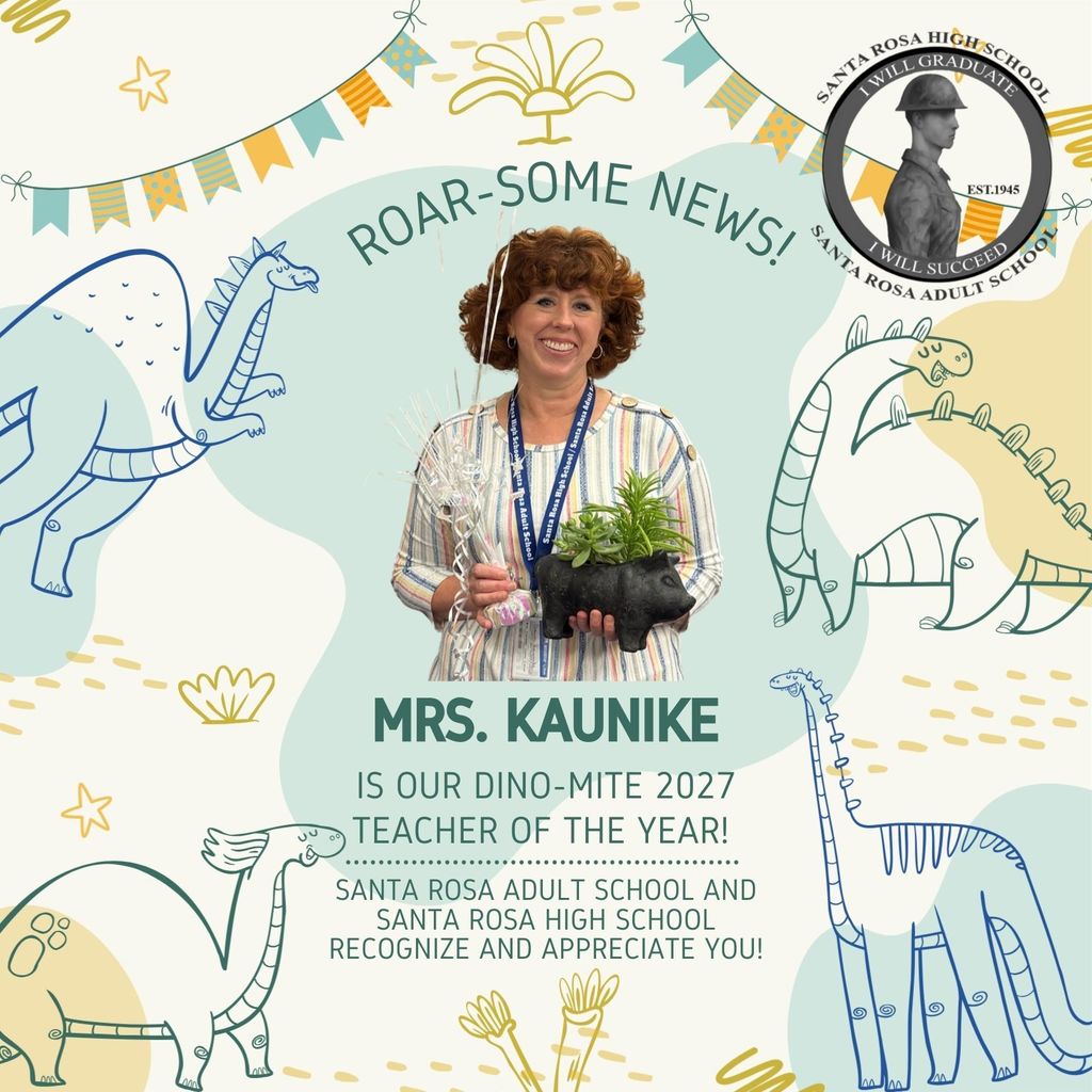Congratulations to our Teacher or the Year, Mrs. Kaunike! 