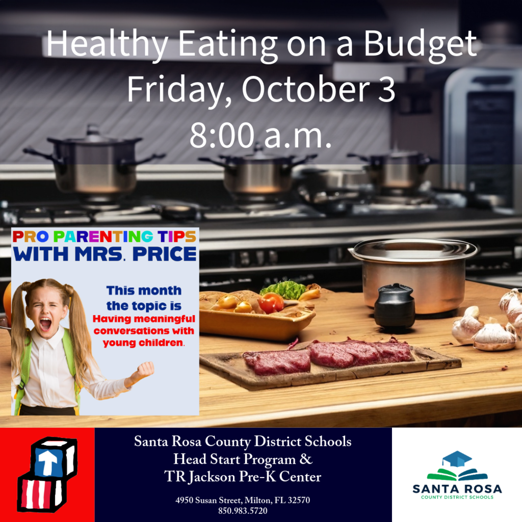 healthy eating on a budget and parent training is tomorrow at 8:00 am