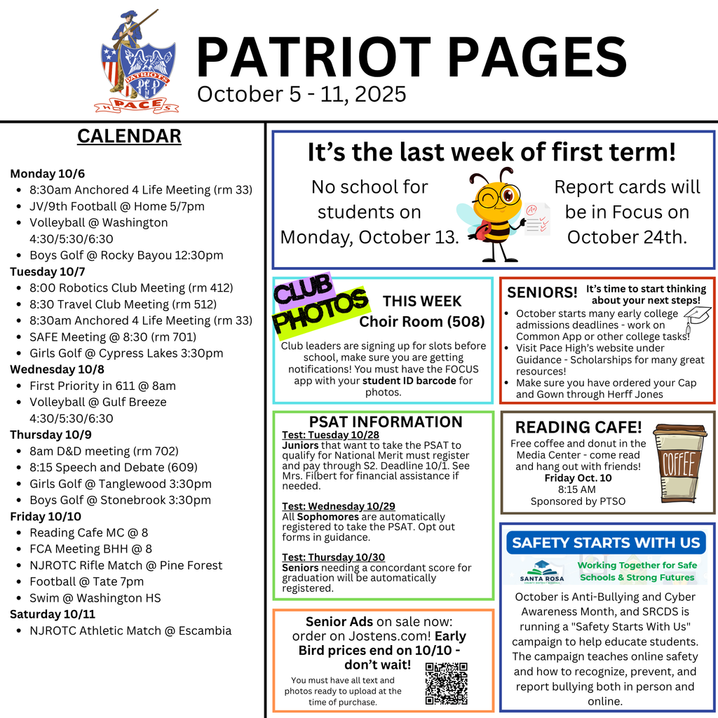 pace high weekly report
