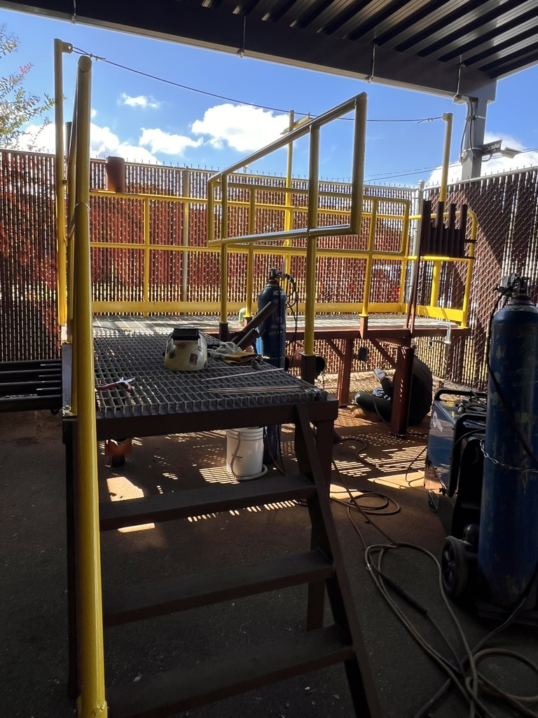 Welding Training Platform Project Assembly- Final Product Showing Stairs
