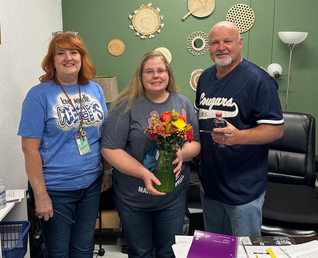 Mrs. Upton, KMS Non-Instructional Employee of the Year