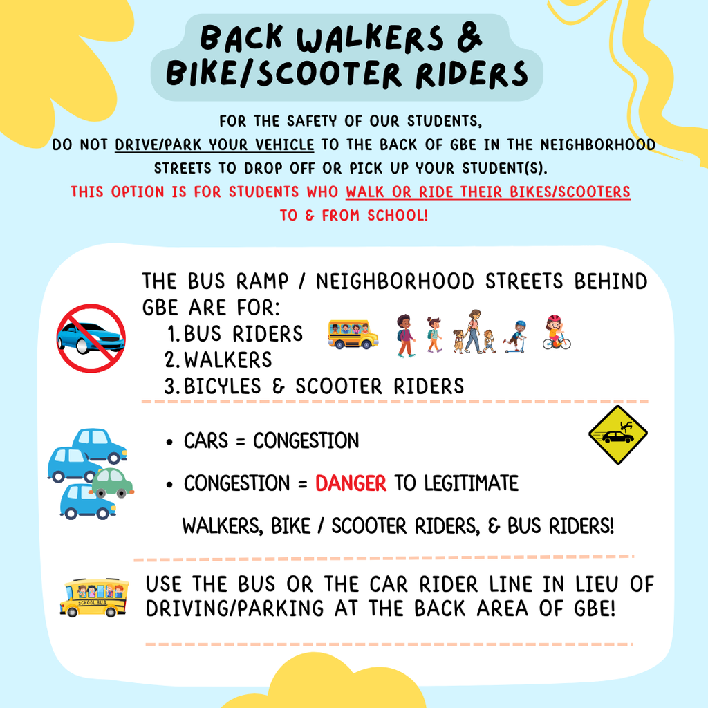 Back Walkers and Bike/Scooter Riders