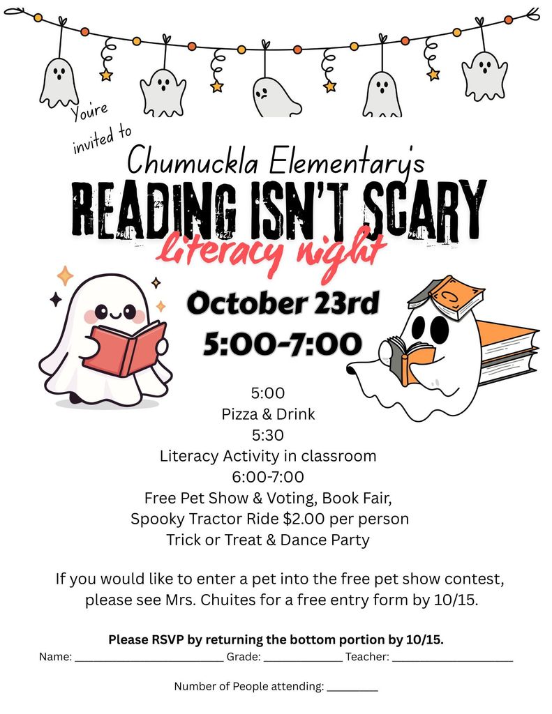 Reading Isn't Scary Night 10/23/25