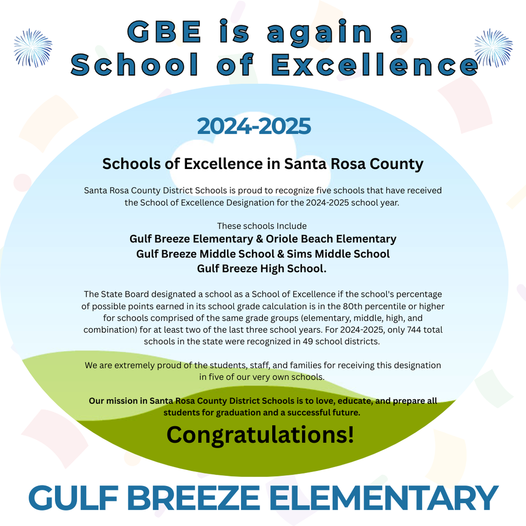 GBE IS A SCHOOL OF EXCELLENCE