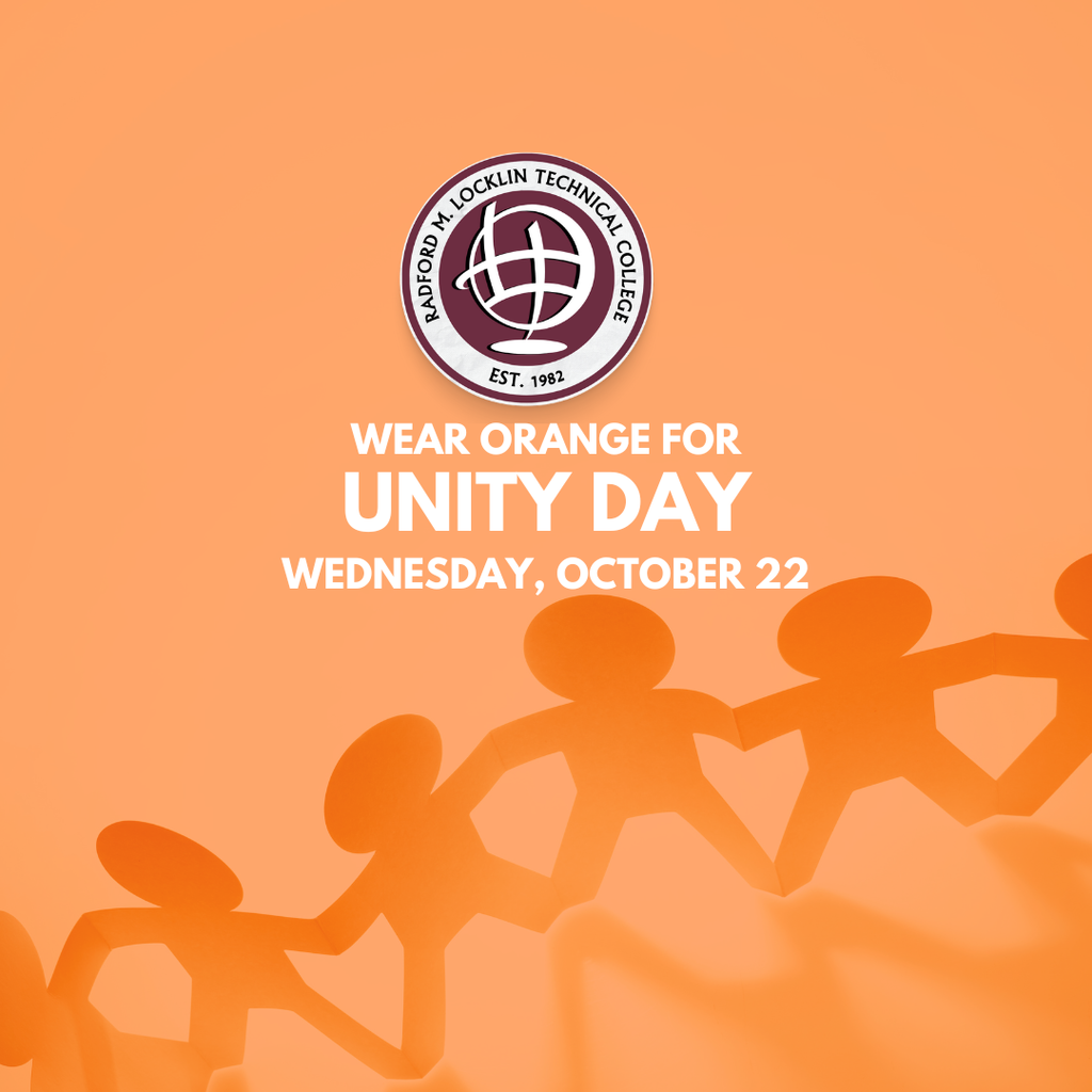 Unity Day - Wear orange- Wednesday, October 22