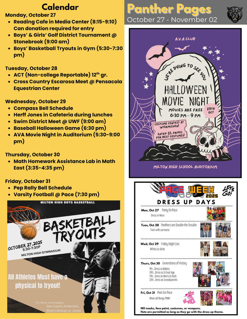 Panther Pages Newsletter 1027-1102