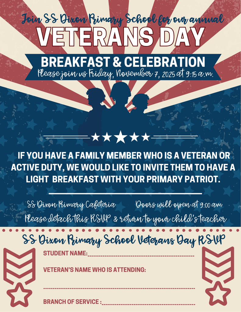 Veterans Day Breakfast- please be sure to RSVP!