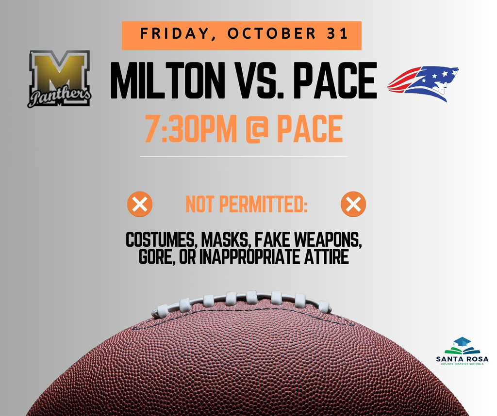 MHS vs. PHS Reminder - Halloween Game 10/31