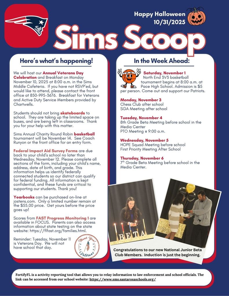 The Week of November 3-7