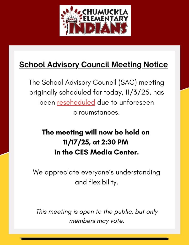 SAC Meeting Notice