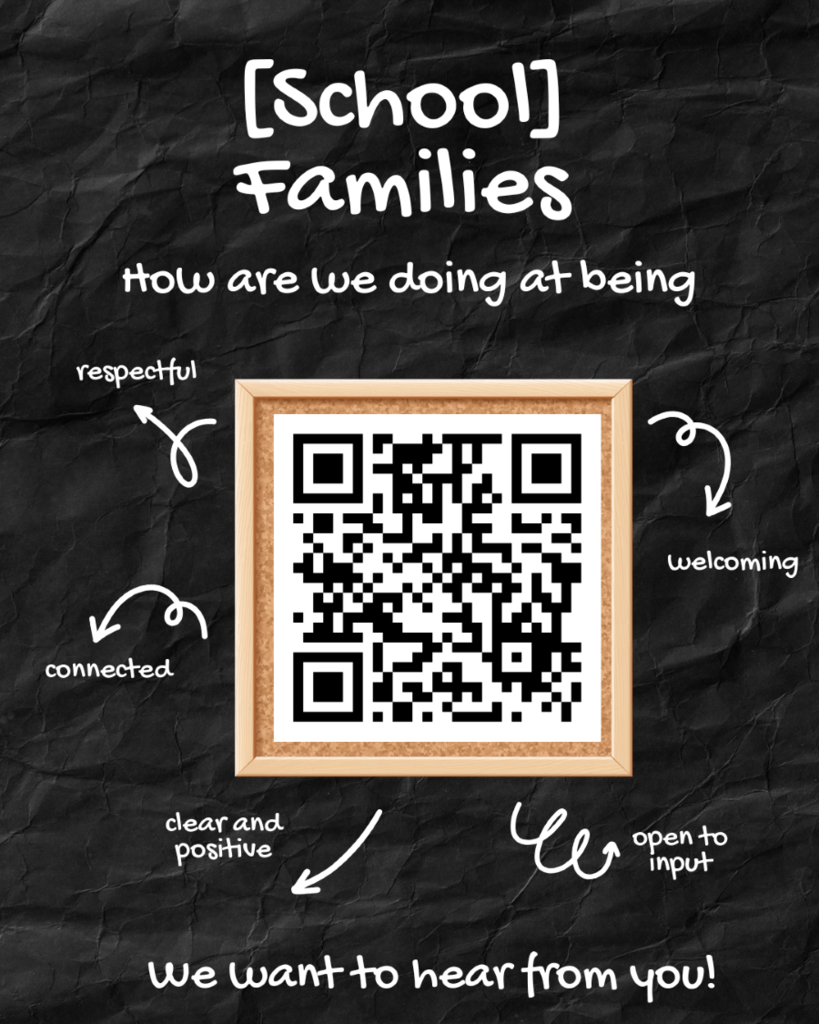 QR Code for the School Families PBIS survey