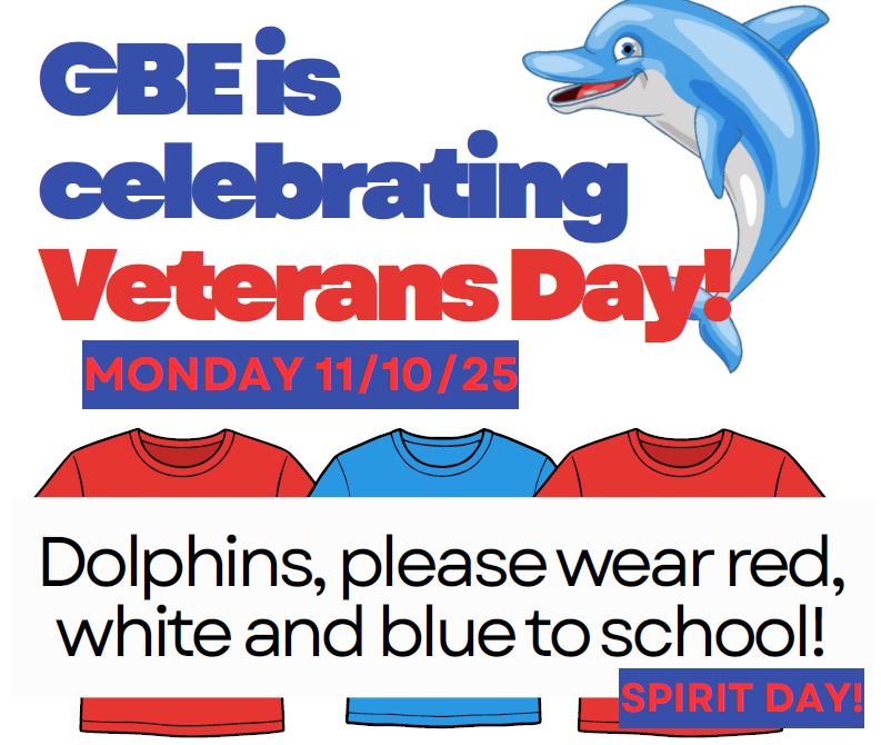 Red White & Blue for Veteran's Day Monday 11.10.25