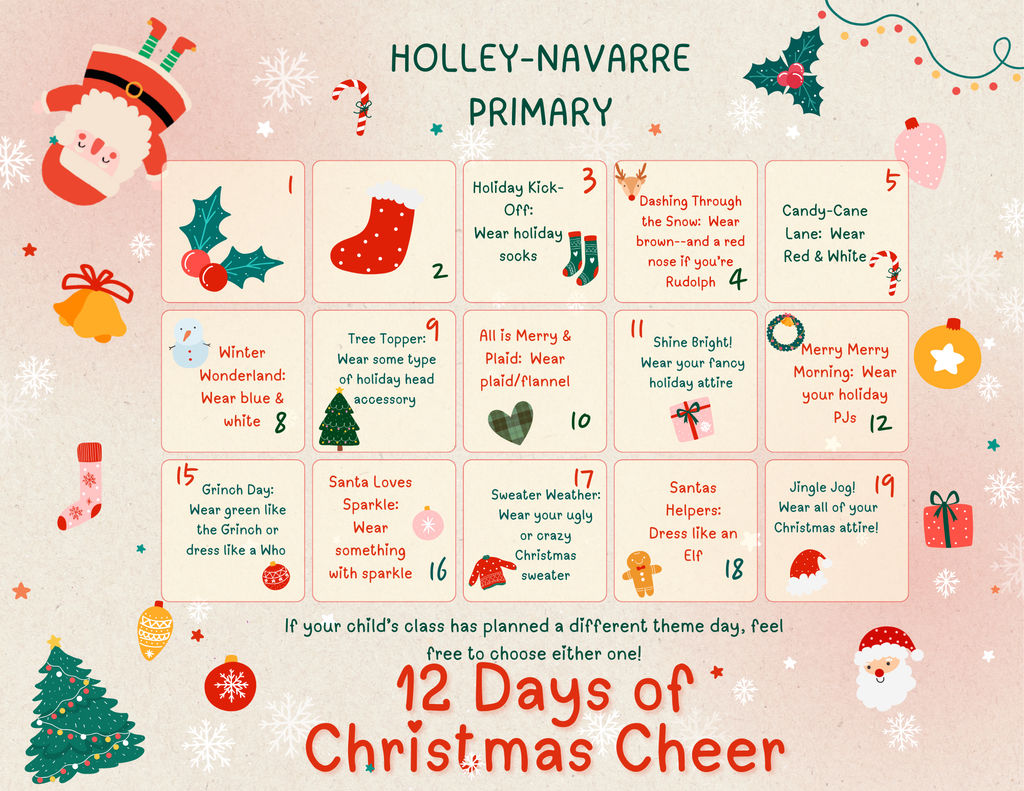 12 Days of Christmas Calendar