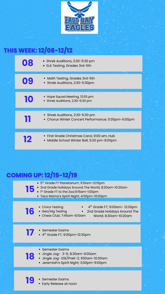 Sunday Announcements