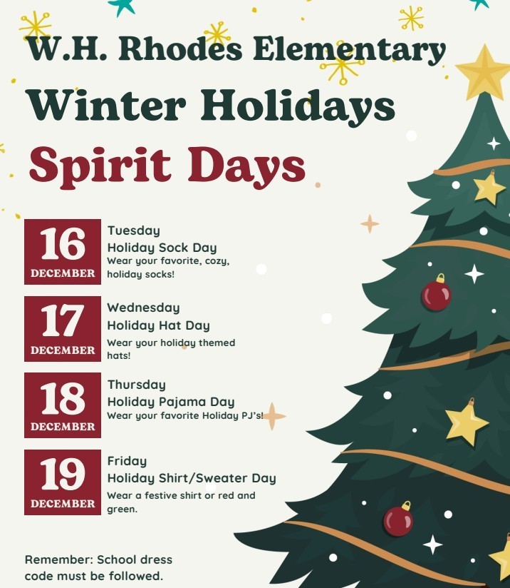 Holiday Spirit Days