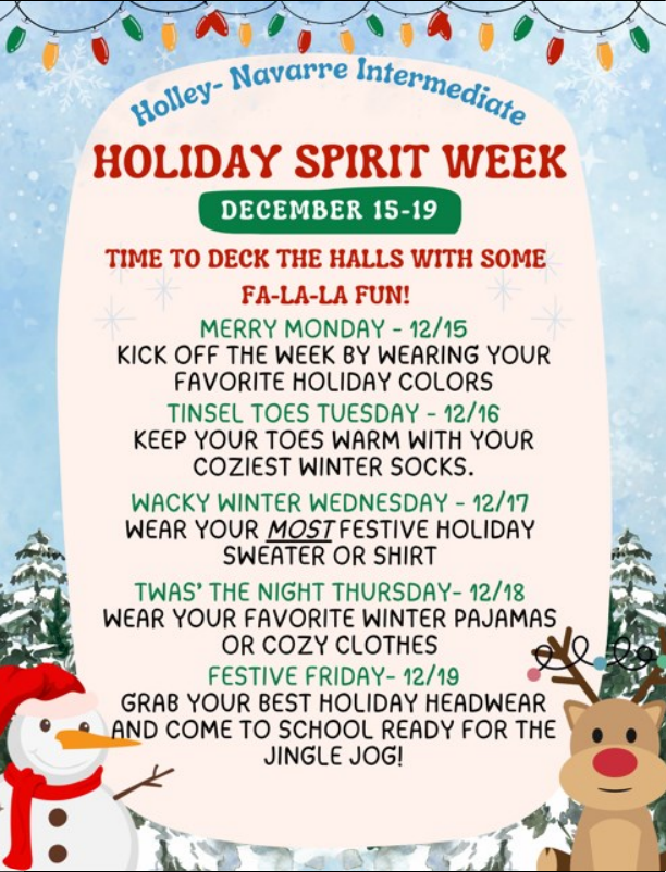 Holiday Spirit Week 2025