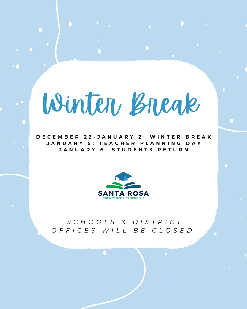 Winter Break 12/22/25 - 1/5/26