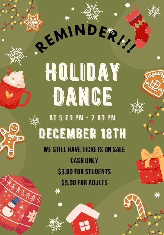Holiday Dance Reminder