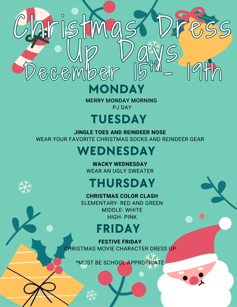 Christmas Dress Up Days