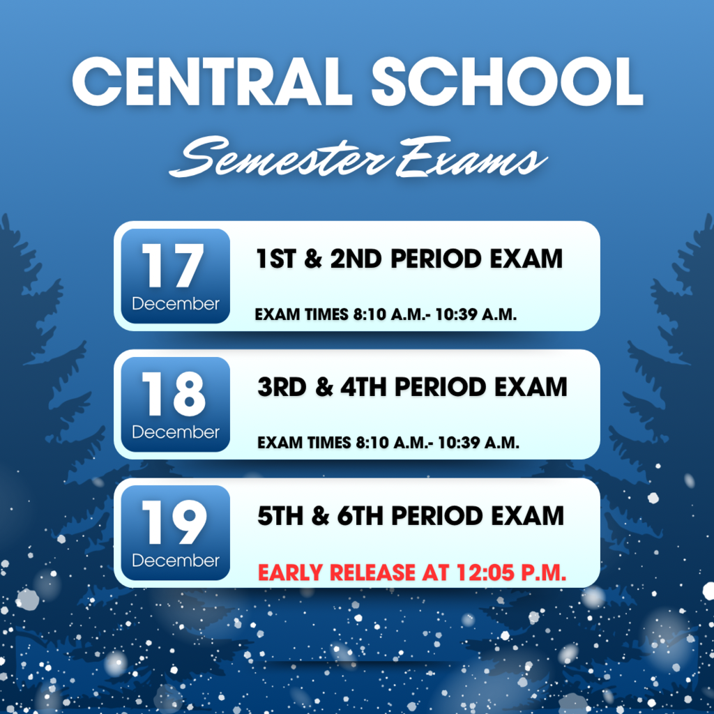 Semester Exams Schedule